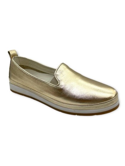 Safe Step 23810 Γυναικεία Δερμάτινα Sneakers  Χρυσό Χρώμα